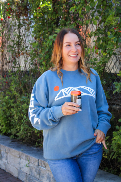 Baxter Brandmark Crewneck - Slate Blue