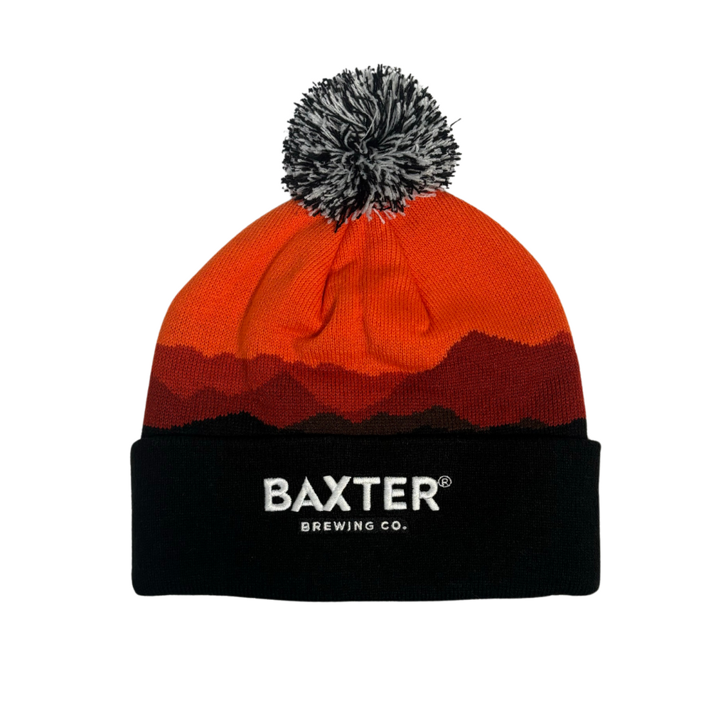 Mountain Range Pom Pom Beanie