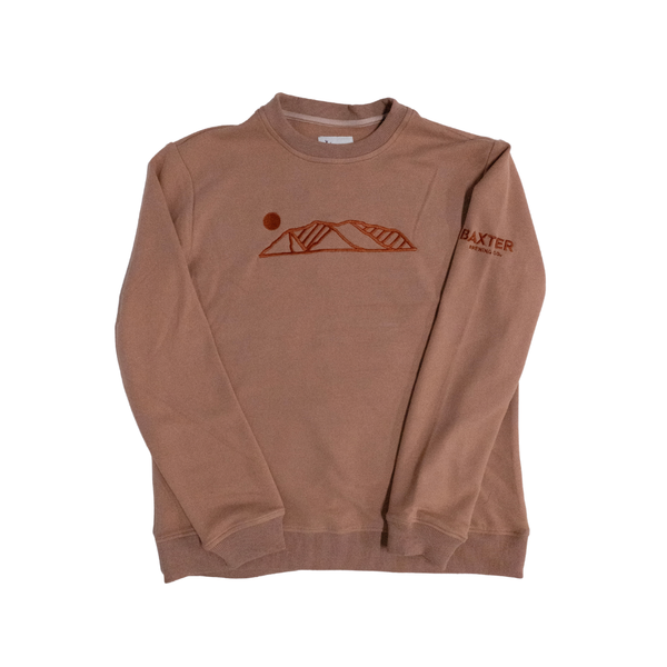 Embroidered Salmon Crewneck
