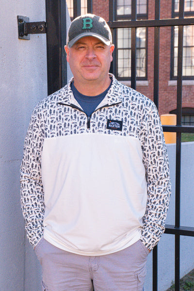 Terra Long Sleeve Quarter Zip - White