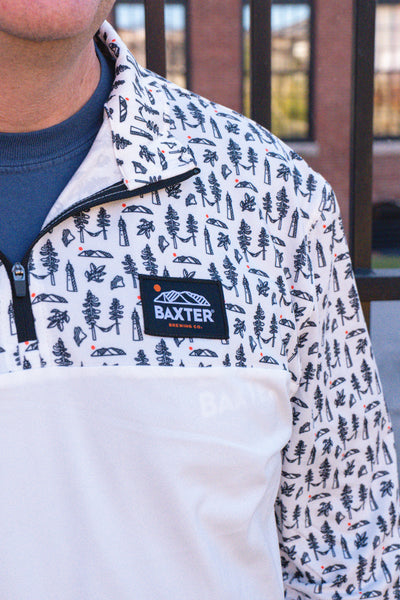 Terra Long Sleeve Quarter Zip - White