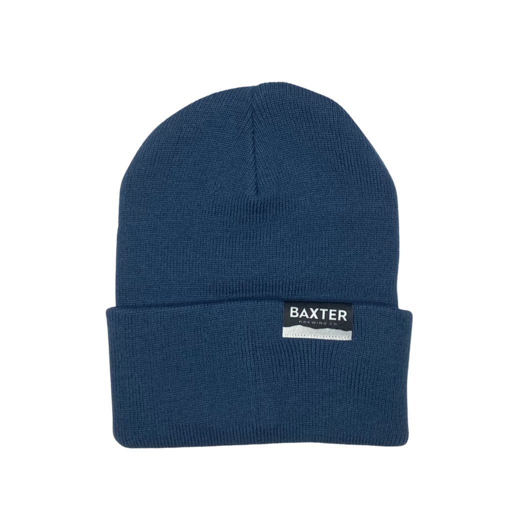 Beanie with Folded Patch - Millenium Blue