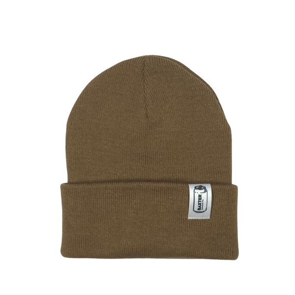 Beanie with Folded Patch - Woodland Brown