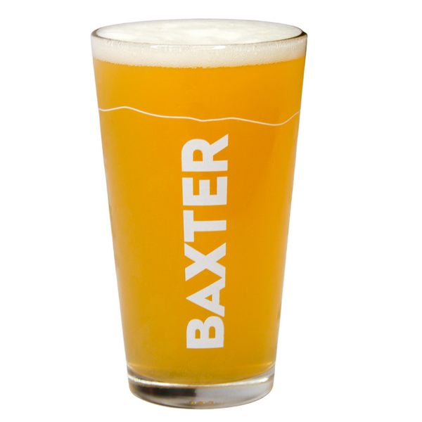 Can-Shaped Glass, Baxter Brewing Co.